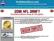 Tablet Screenshot of draftboardguru.com